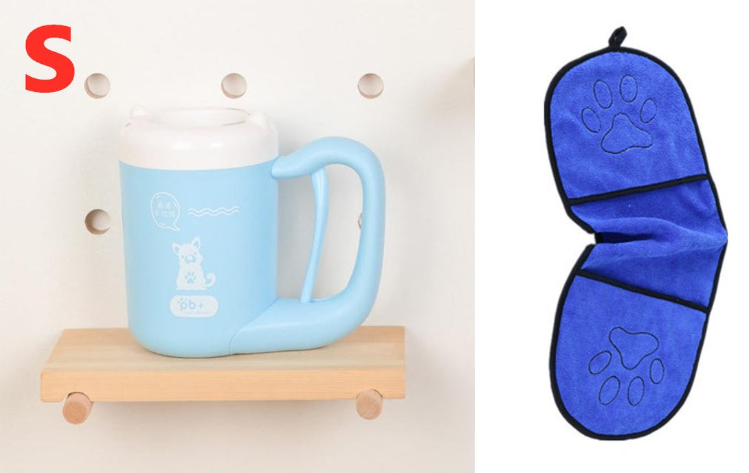 PawPure Silicone Pet Paw Cleaner Cup Silicone Back Scrub Bath Brush