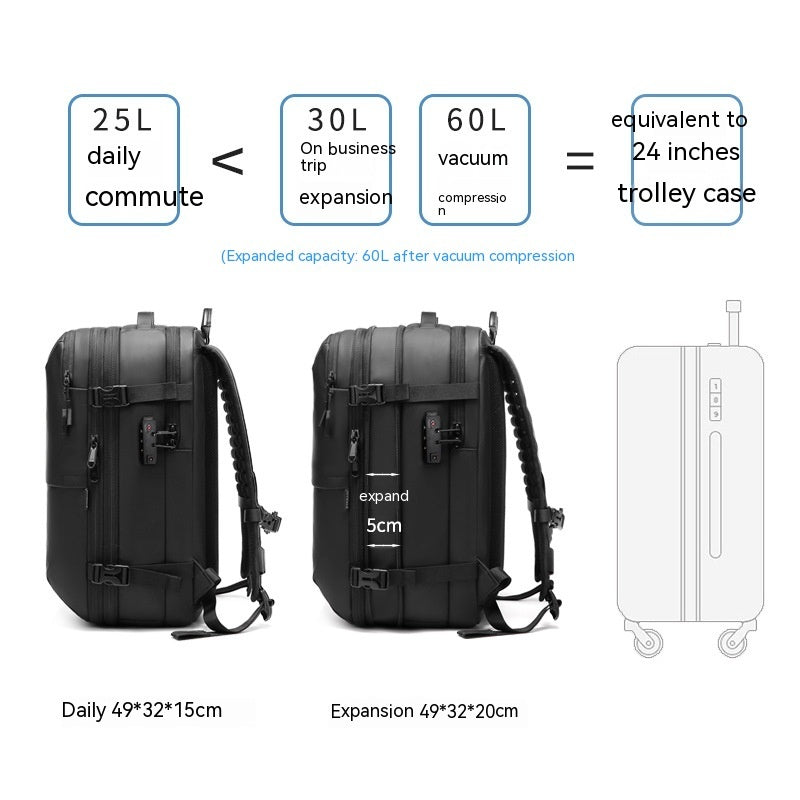 Men's Minimalist Multifunctional Large Capacity Travel Backpack BLYNTRA