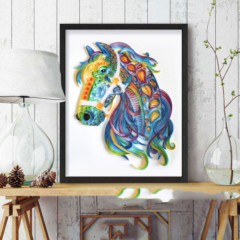 Quilted Paper Art Kit | DIY Illustration Decor Set BLYNTRA