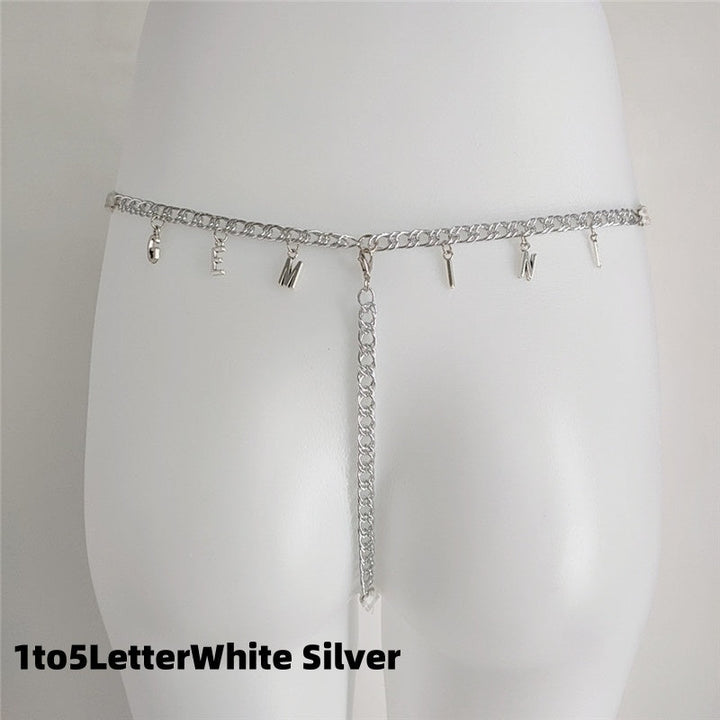 Custom Name Lace Thong & Body Chain Set Silicone Back Scrub Bath Brush