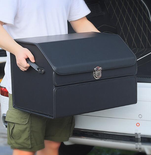 Leather Car Trunk Organizer | Foldable Storage Box BLYNTRA