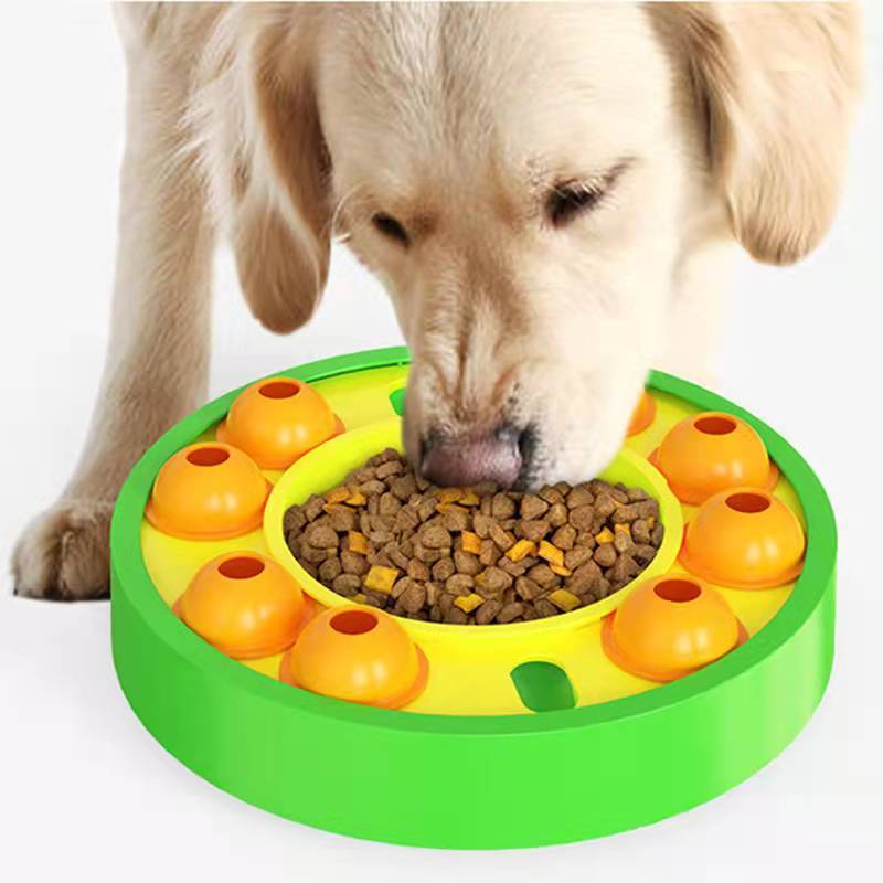 SmartBark IQ Puzzle Feeder Toy for Dogs Silicone Back Scrub Bath Brush