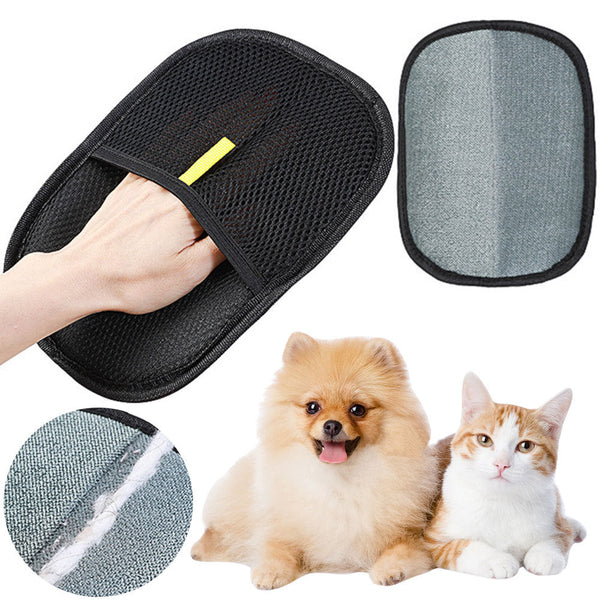 Pet Hair Remover Mitt Pet Hair Remover Gloves Deshedding Brush Glove For Dog Cat Rabbit With Long Short Curly Hair Silicone Back Scrub Bath Brush