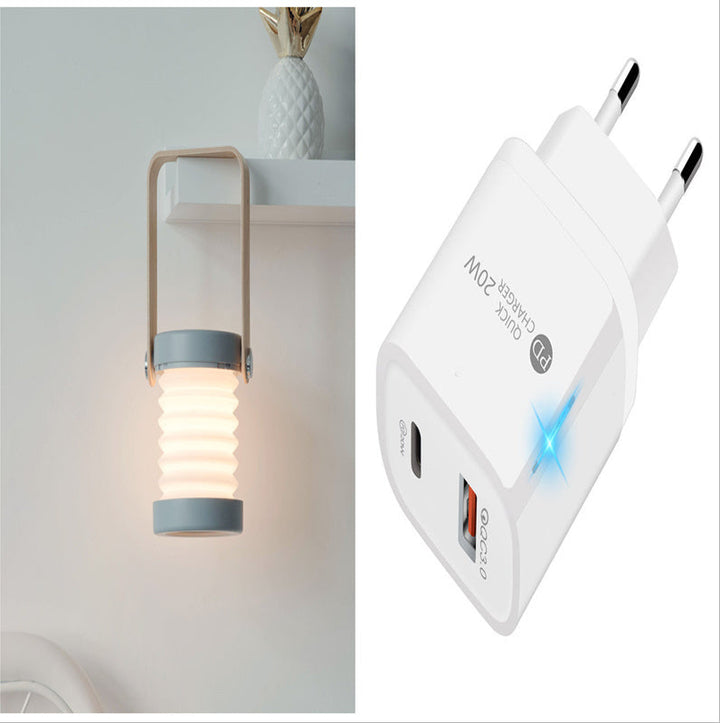 Foldable Touch Dimmable Reading LED Night Light Portable Lantern Lamp USB Rechargeable For Home Decor Silicone Back Scrub Bath Brush