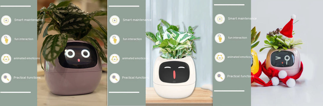 BLYNTRA Smart Planter Companion – Animated AI Plant Pot with Display BLYNTRA