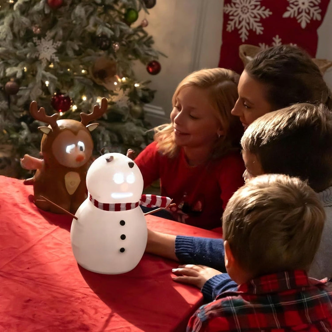 Light-Up Blink Snowman by BLYNTRA – Christmas Animated Table Centerpiece Blyntra