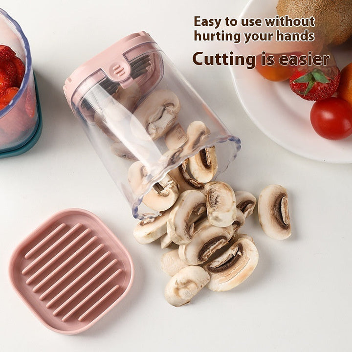 Stainless Steel Slice Cup Strawberry Banana Egg Kiwi Slicer Kitchen Gadgets Silicone Back Scrub Bath Brush
