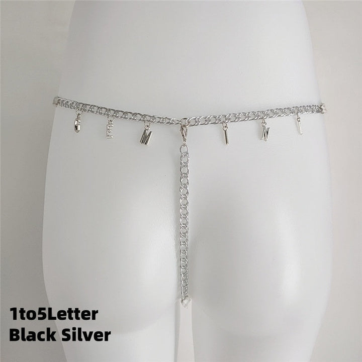 Custom Name Lace Thong & Body Chain Set Silicone Back Scrub Bath Brush