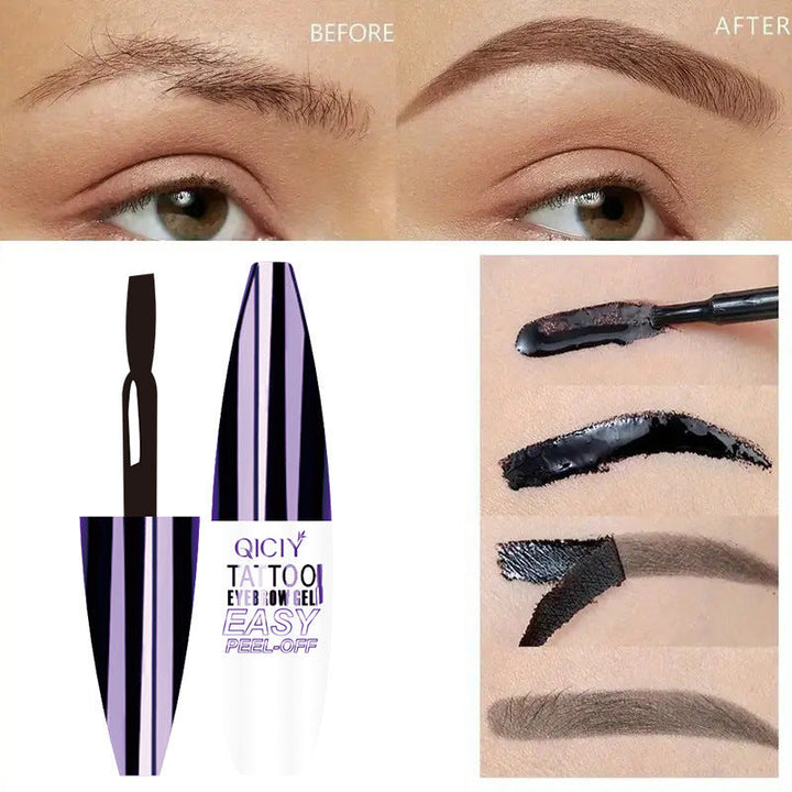 Tattoo Easy Peel Off Eyebrow Gel Cream Types Long-Lasting Smudge-Proof Sweat Resistant Waterproof Cosmetics Silicone Back Scrub Bath Brush