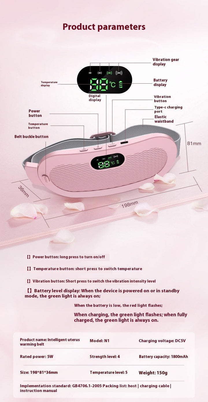 Women's Heating Waist Belt for Period Relief BLYNTRA