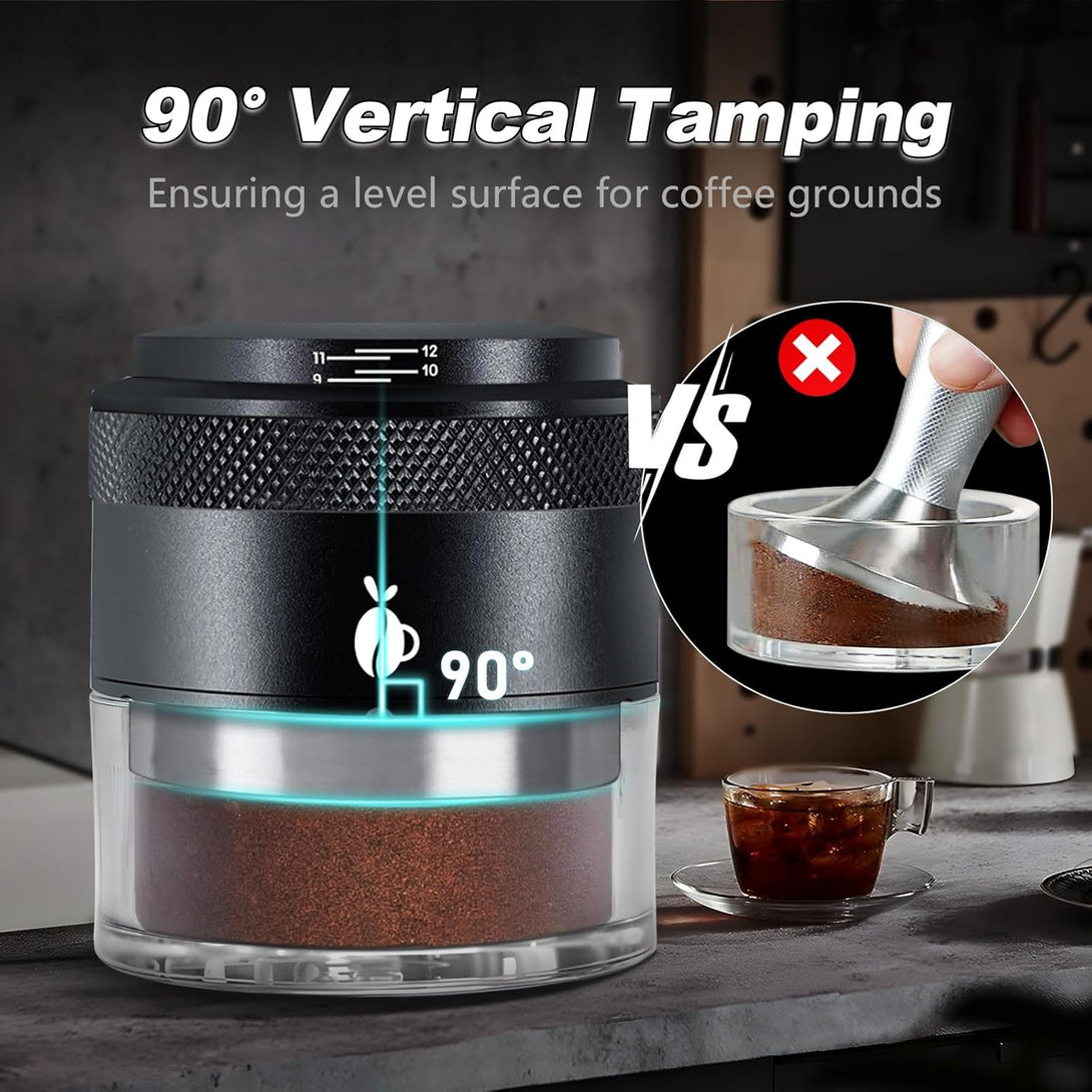 53mm Espresso Tamper | Adjustable Depth, Spring Loaded BLYNTRA