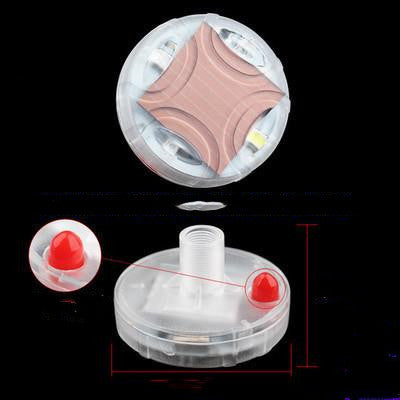 SolarSpin LED Wheel Hub Lights Silicone Back Scrub Bath Brush