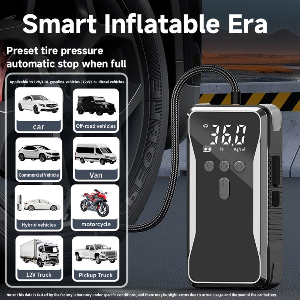 4000A Car Jump Starter & Air Compressor 12V Silicone Back Scrub Bath Brush