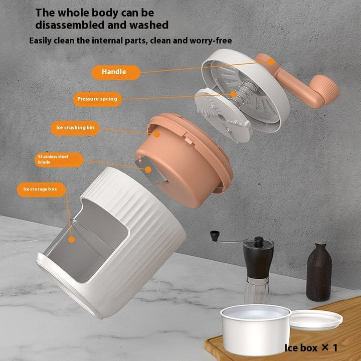 Hand Crank Ice Crusher – Manual Snow Cone Maker BLYNTRA