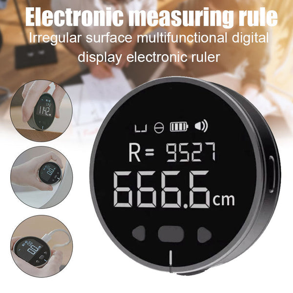 Distance Measuring Instrument Electronic Measuring Ruler Tape Measure High Definition Digital LCD High Precision Electronic Measuring Ruler Tool Silicone Back Scrub Bath Brush