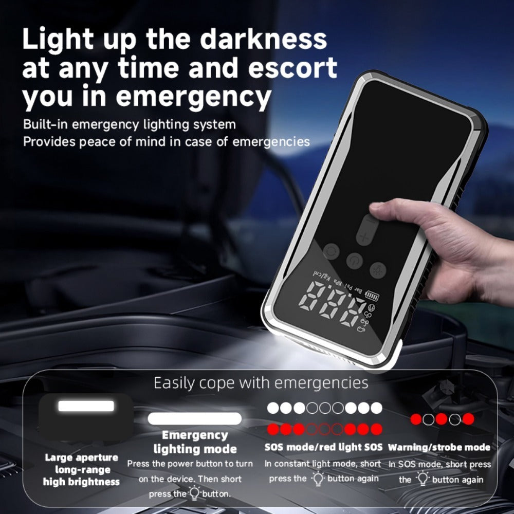 4000A Car Jump Starter & Air Compressor 12V Silicone Back Scrub Bath Brush