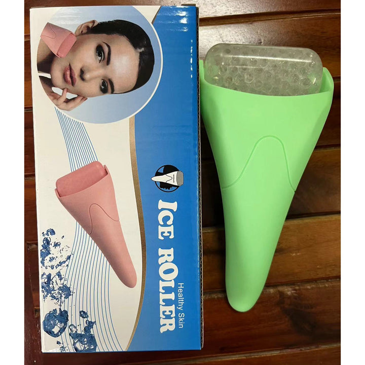 GlaciGlow Facial Ice Roller Massager Silicone Back Scrub Bath Brush