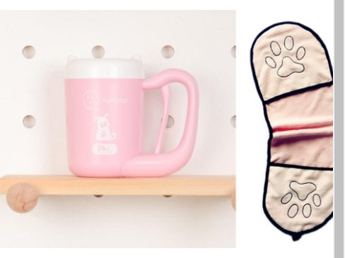 PawPure Silicone Pet Paw Cleaner Cup Silicone Back Scrub Bath Brush