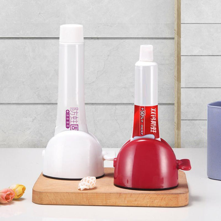 Creative lazy toothpaste squeezer Silicone Back Scrub Bath Brush