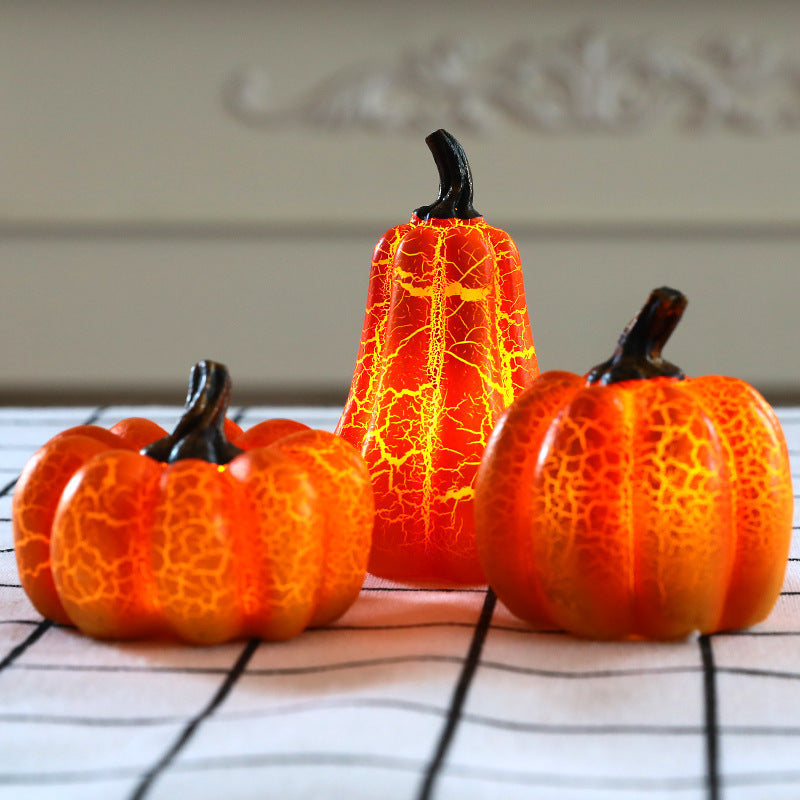 BLYNTRA Pumpkin Candle Lantern – Luminous Resin Halloween Decoration BLYNTRA