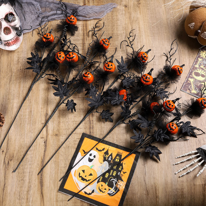 BLYNTRA Black Pumpkin Bouquet – Add Spooky Elegance to Halloween Decor BLYNTRA
