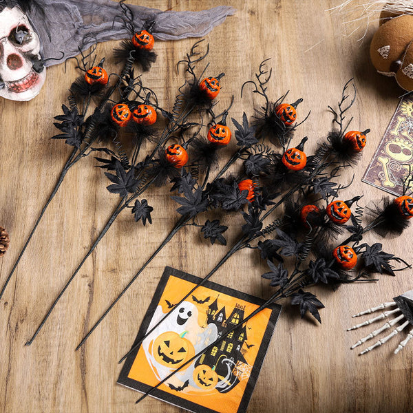 BLYNTRA Black Pumpkin Bouquet – Add Spooky Elegance to Halloween Decor BLYNTRA