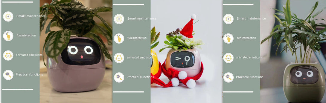 BLYNTRA Smart Planter Companion – Animated AI Plant Pot with Display BLYNTRA