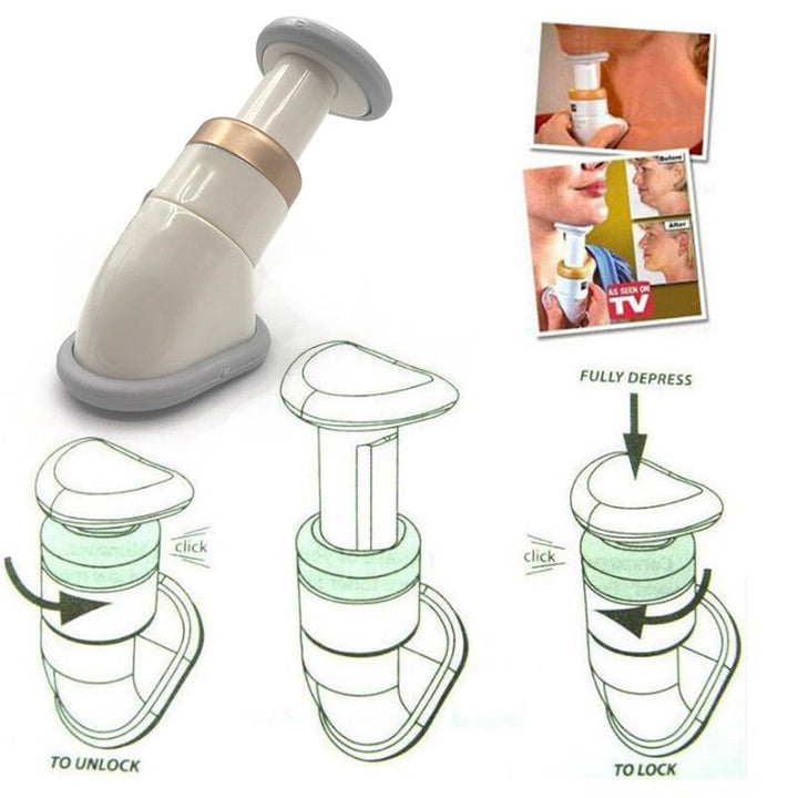 Mini Neckline Slimmer Neck Exerciser Chin Massager Silicone Back Scrub Bath Brush