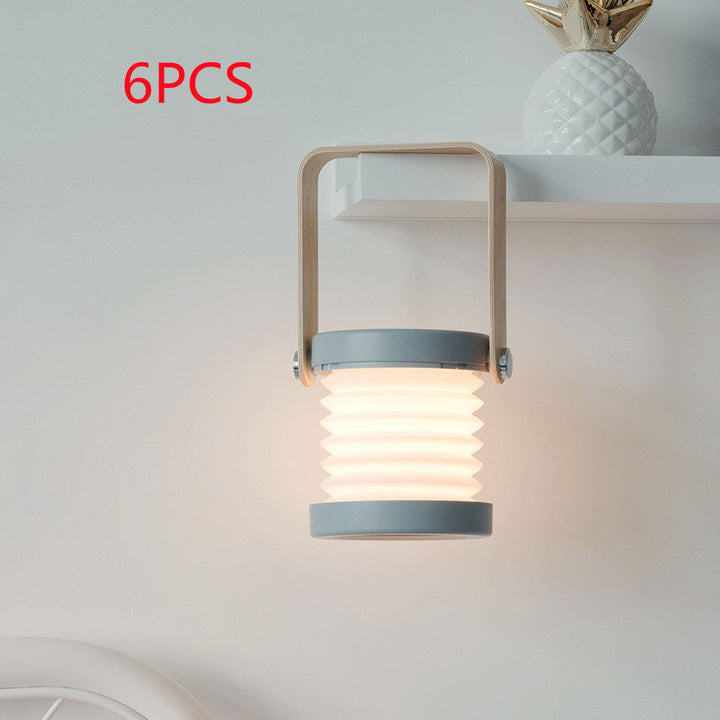 Foldable Touch Dimmable Reading LED Night Light Portable Lantern Lamp USB Rechargeable For Home Decor Silicone Back Scrub Bath Brush