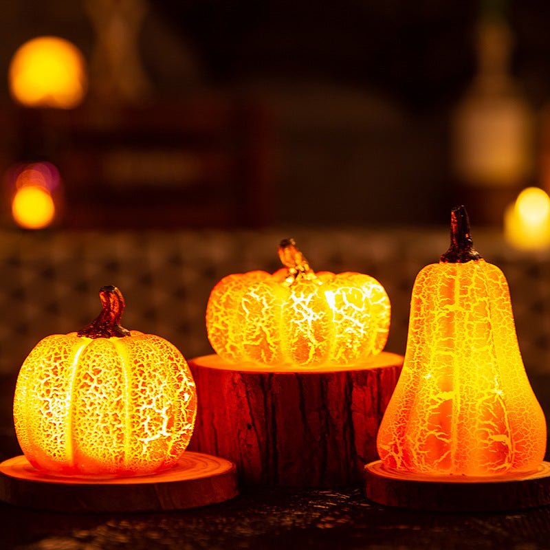 BLYNTRA Pumpkin Candle Lantern – Luminous Resin Halloween Decoration BLYNTRA