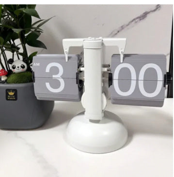 Flip Digital Clock Small Scale Table Clock Retro Flip Clock Silicone Back Scrub Bath Brush