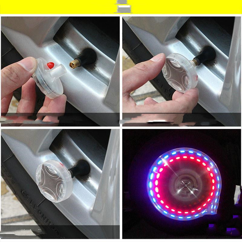 SolarSpin LED Wheel Hub Lights Silicone Back Scrub Bath Brush