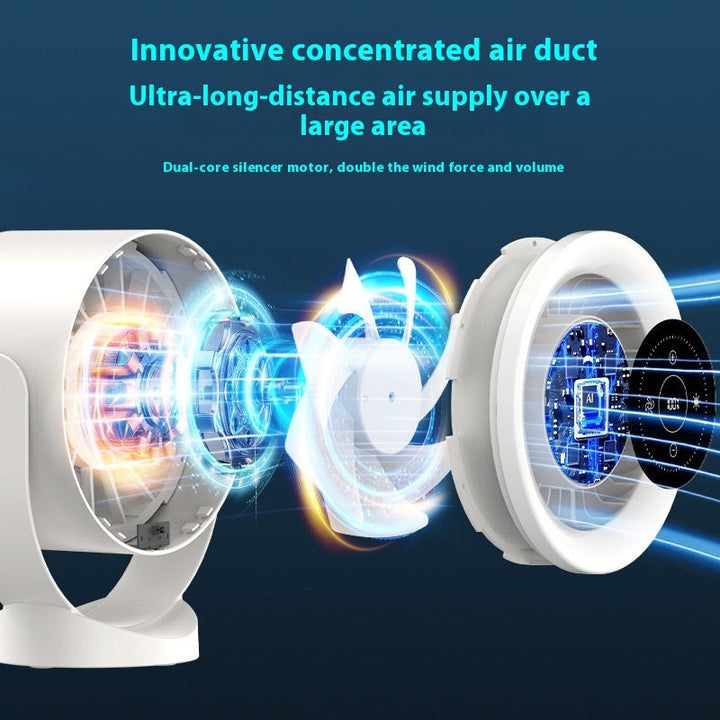 Desktop Adjustable Fan Light Rechargeable Wall Mount Table Fan Light Led Display Air Circulation Cooling USB Table Fan Light Silicone Back Scrub Bath Brush