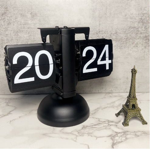 Flip Digital Clock Small Scale Table Clock Retro Flip Clock Silicone Back Scrub Bath Brush
