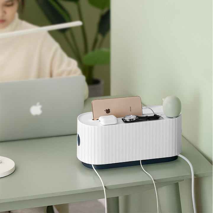Power Strip Wire Case Cable Storage Box Anti Dust Charger Socket Organizer Network Line Storage Bin Charger Wire Management Silicone Back Scrub Bath Brush