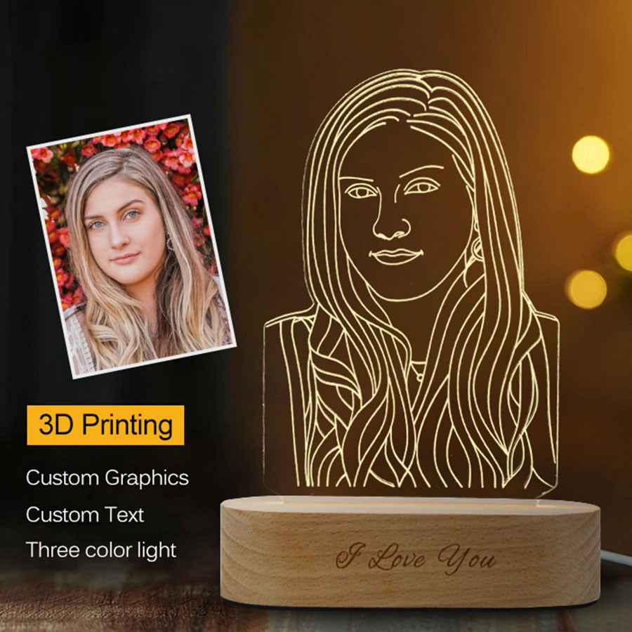 Personalized 3D Stereo Lamp by BLYNTRA – Unique Photo Keepsake BLYNTRA