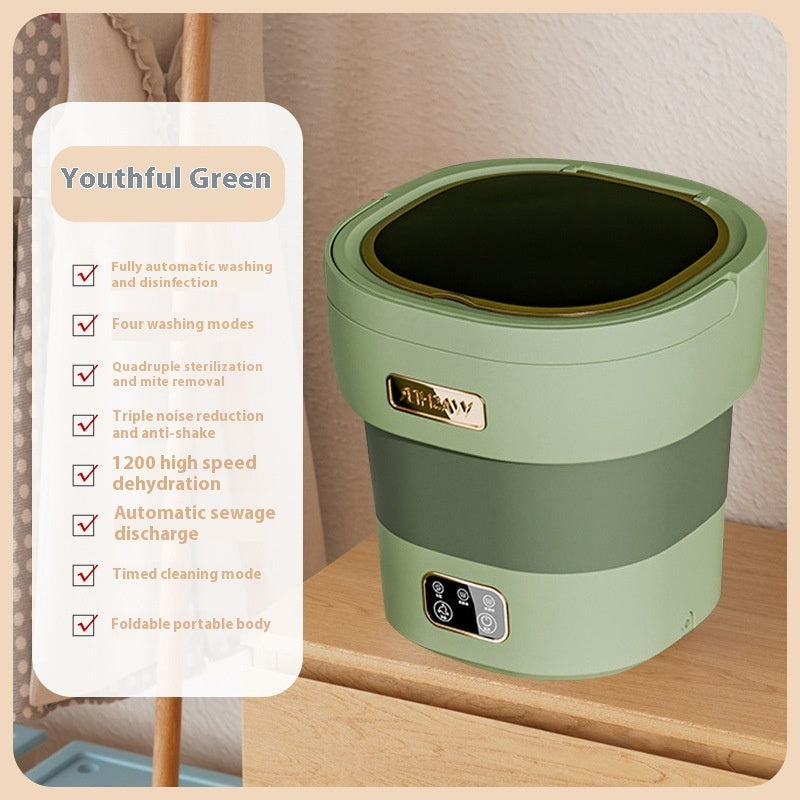 Folding Washing Machine Portable Underwear Underwear Small Washing Machine Silicone Back Scrub Bath Brush