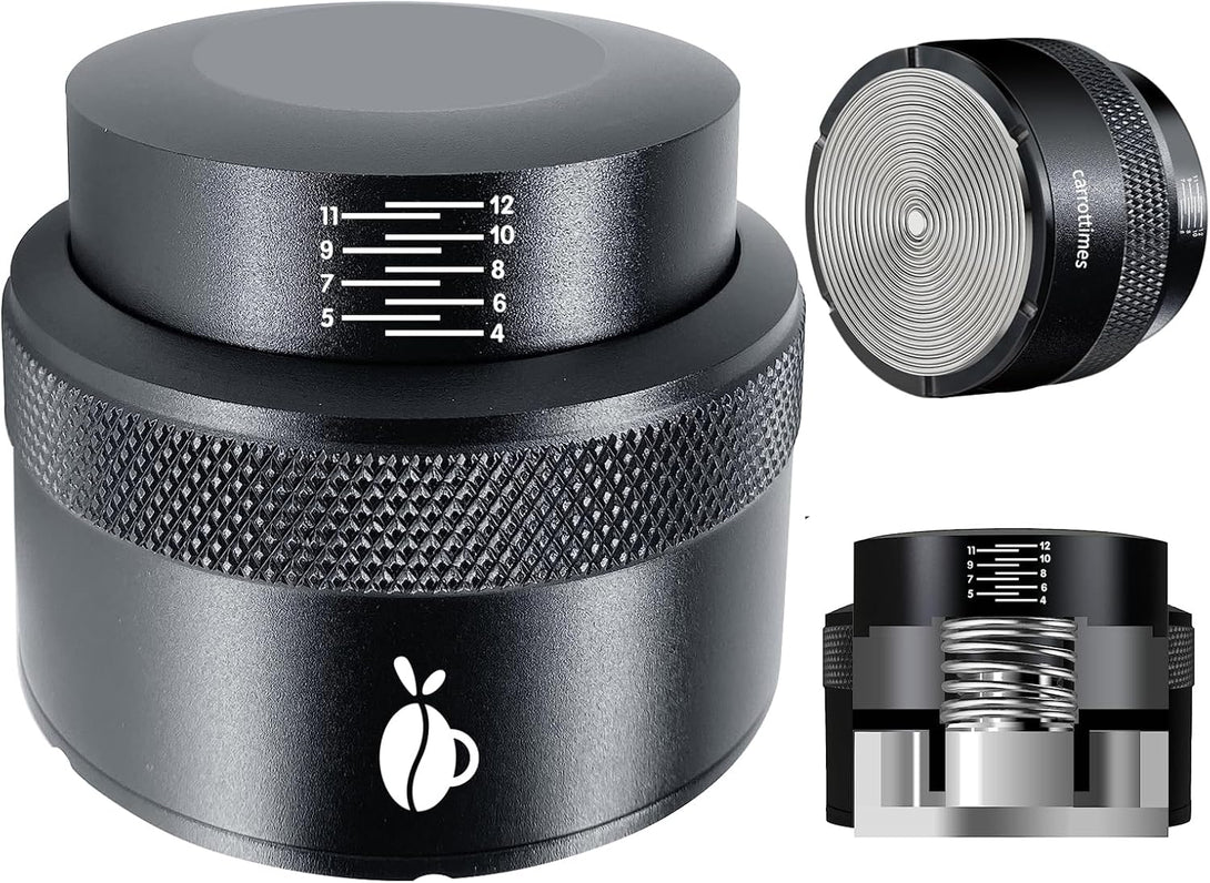 53mm Espresso Tamper | Adjustable Depth, Spring Loaded BLYNTRA