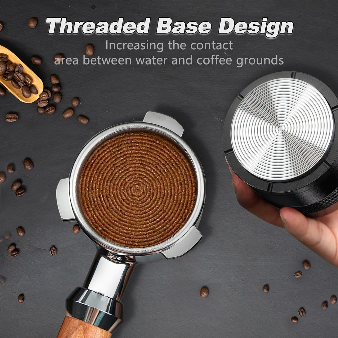 53mm Espresso Tamper | Adjustable Depth, Spring Loaded BLYNTRA
