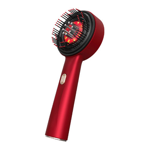 Electric Massage Comb Home Scalp Drain Comb Red Light Anti-slip Hair Care Multi-functional Massage Comb Silicone Back Scrub Bath Brush