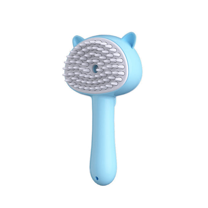 Hair Cleaning Brush With Mist Multifunctional Cat Grooming Brush Rechargeable Self Cleaning Slicker Brush For Pets Dogs & Catsb Pet Products Silicone Back Scrub Bath Brush