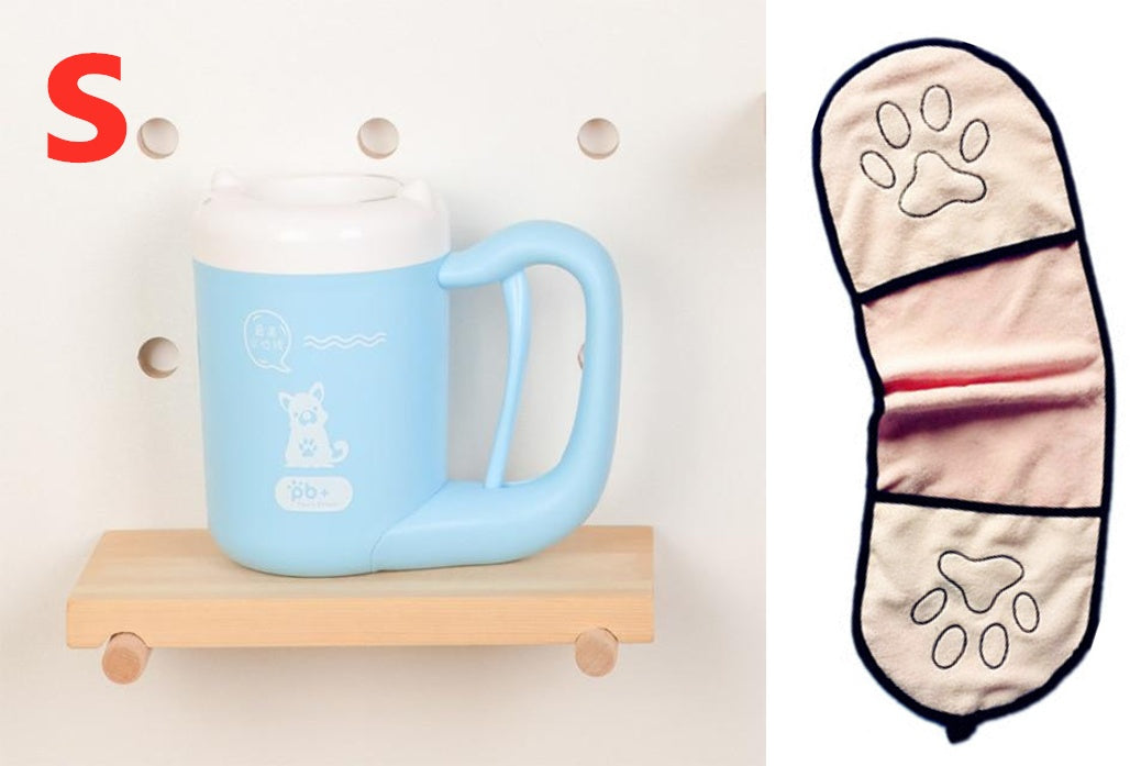 PawPure Silicone Pet Paw Cleaner Cup Silicone Back Scrub Bath Brush