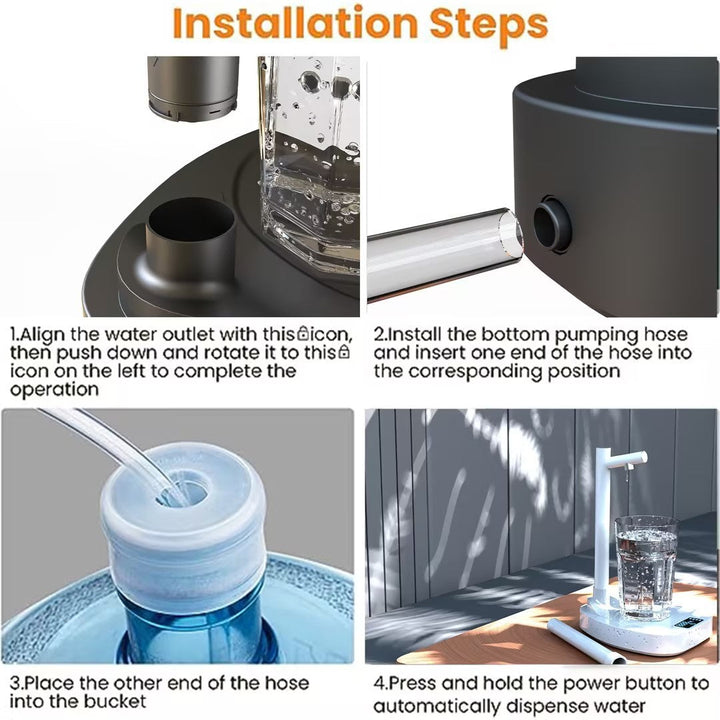 Automatic Water Dispenser with Stand | USB Rechargeable BLYNTRA