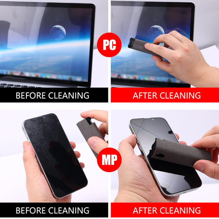 Mobile Phone Screen Cleaner Artifact Storage Integrated Mobile Phone Portable Computer Screen Cleaner Set Silicone Back Scrub Bath Brush