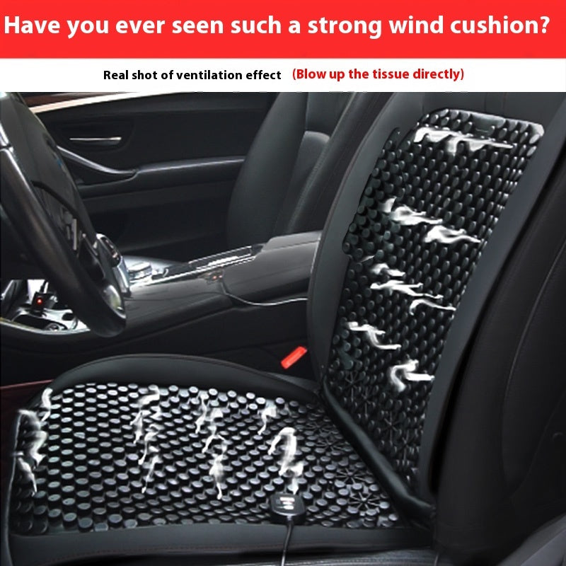 12V Car Ventilated Seat Cushion | Cool & Comfy Ride Blyntra