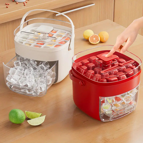 IcePress Max 48-Cube Ice Tray & Bucket Silicone Back Scrub Bath Brush
