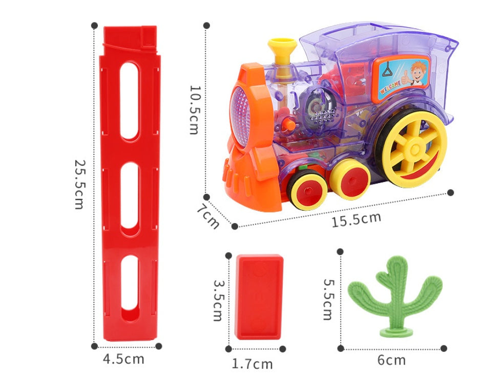 BLYNTRA Domino Train Toy – Automatic Block Laying Electric Set BLYNTRA