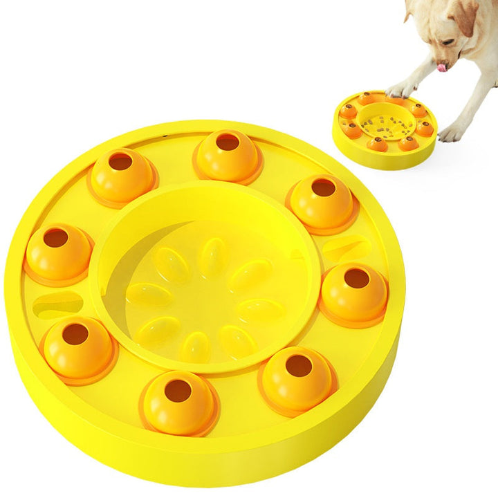 SmartBark IQ Puzzle Feeder Toy for Dogs Silicone Back Scrub Bath Brush