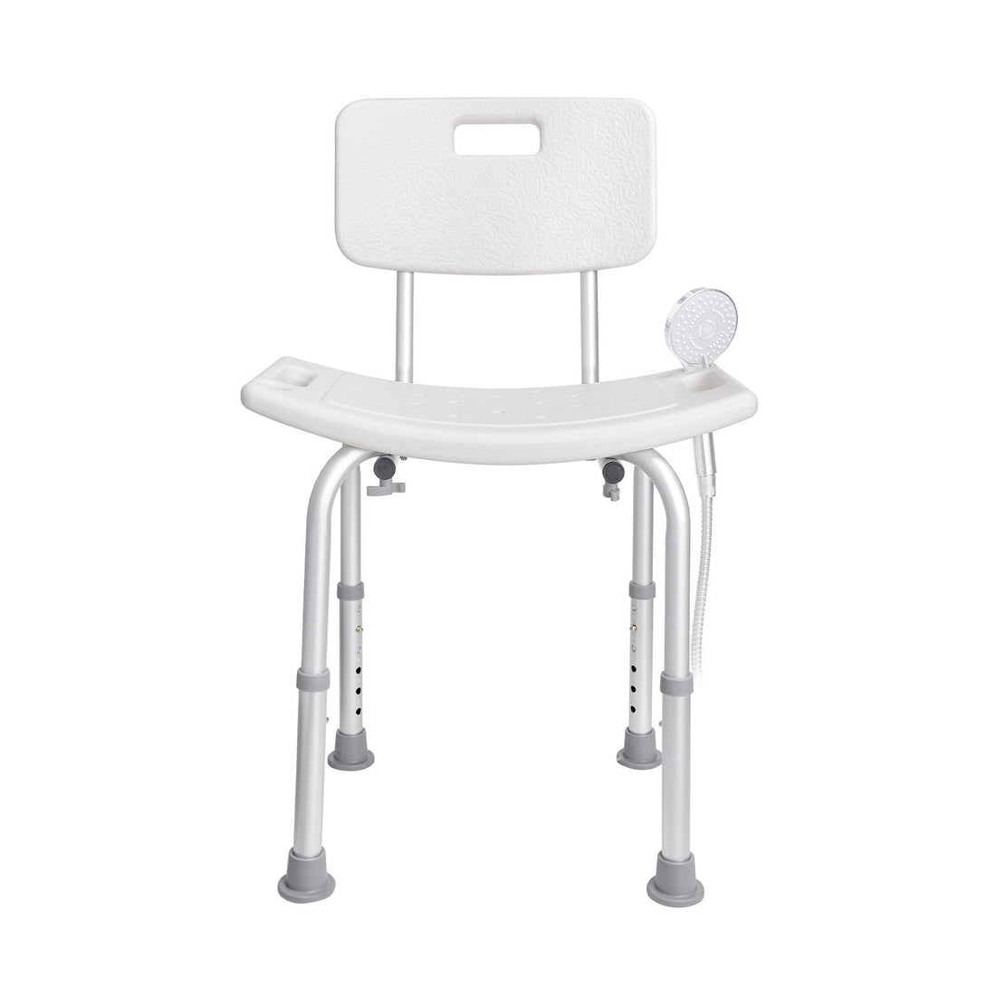 BLYNTRA™ Adjustable Shower Chair with Back & Non-Slip Feet – 350 lb Capacity BLYNTRA