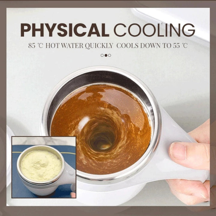 Rechargeable Model Automatic Stirring Cup Coffee Cup High Value Electric Stirring Cup Lazy Milkshake Rotating Magnetic Water Cup Silicone Back Scrub Bath Brush
